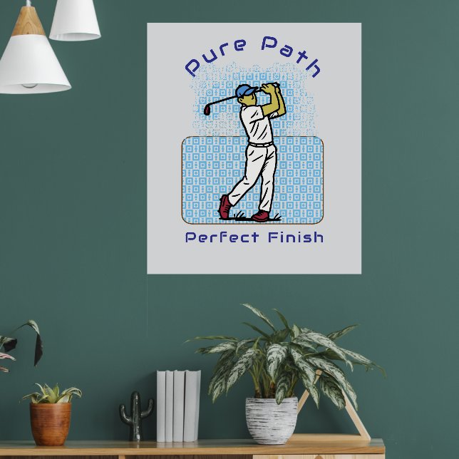 Póster jugador de golf (Salón 1)