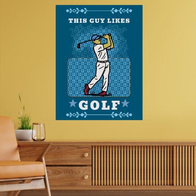 Póster jugador de golf (Salón 2)