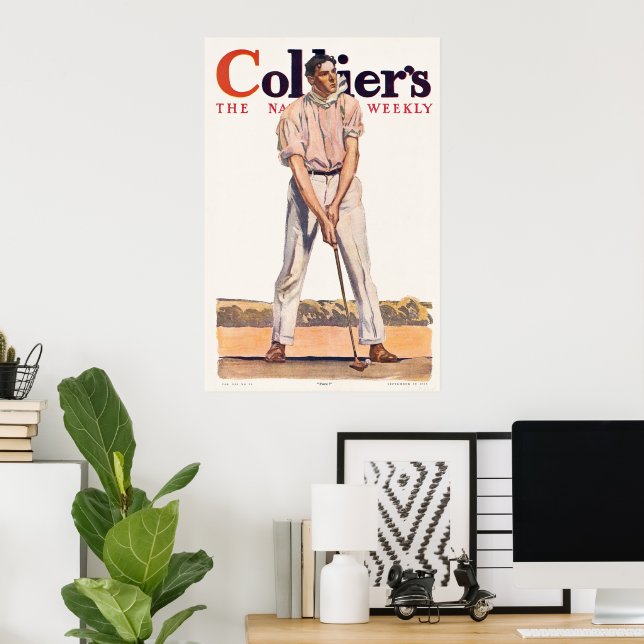 Póster Jugador de golf (Oficina en casa)