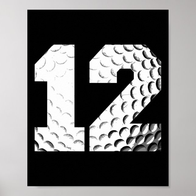 Póster Jugador de golf de 12 años de edad (Frente)