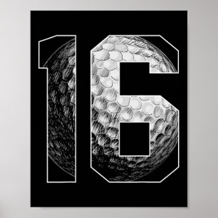Póster Jugador de golf de 16 años de edad
