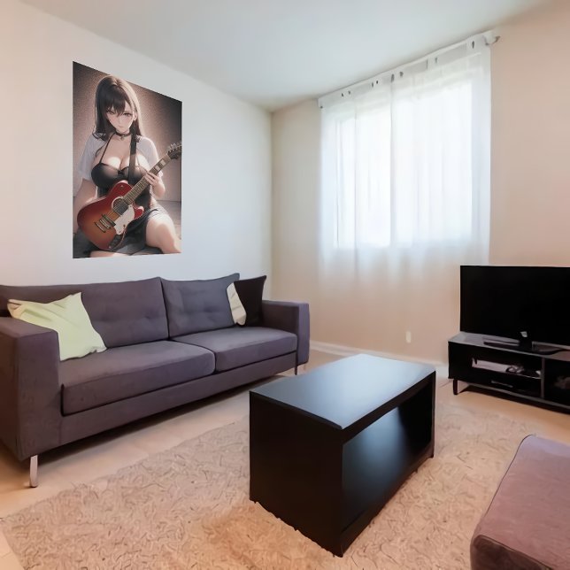 Póster Jugador de guitarra de la joven Anime | Poster de  (Subido por el creador)