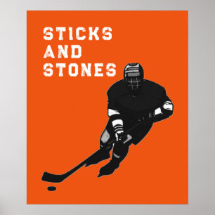 Póster Jugador de hockey