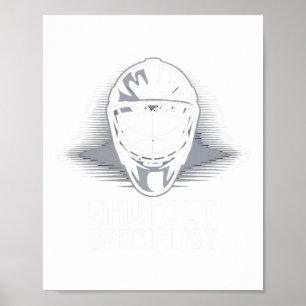 Póster Jugador de Hockey Desconexión Caja de Penalización