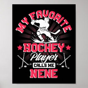 Póster Jugador de Hockey Hielo Mi jugador de hockey favor