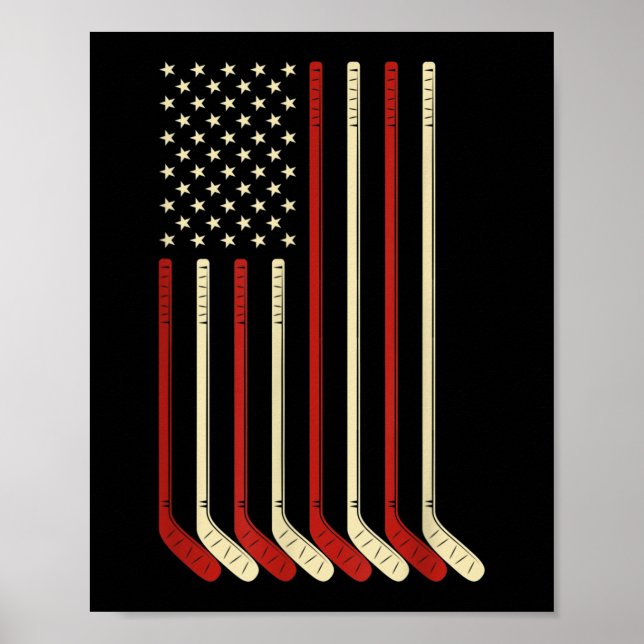 Póster Jugador de hockey Hockey Hockey Hockey Hockey Hock (Frente)
