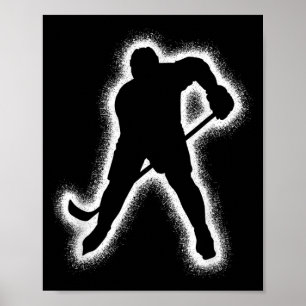 Póster Jugador de Hockey Niños Muchachos Hombres Hockey s