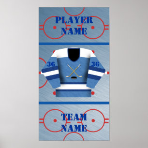 Póster Jugador de hockey Poster Jersey