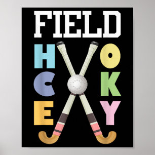 Póster Jugador de Hockey sobre Césped Aficionado al Hocke
