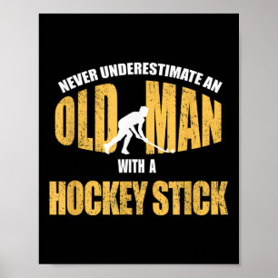 Póster Jugador de Hockey sobre Césped Manejo del Stick Di