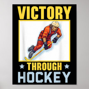 Póster Jugador de Hockey sobre Césped Palo de Hockey Aman