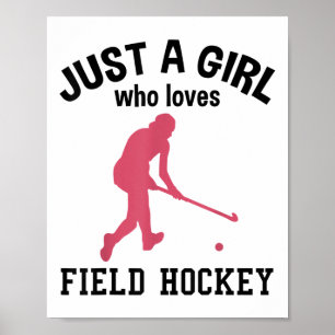 Póster Jugador de Hockey sobre Césped Palo de Hockey sobr