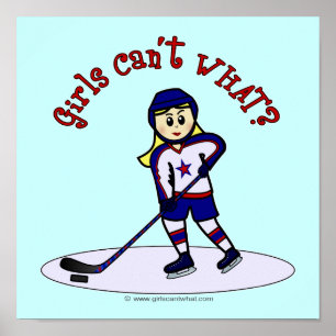 Póster Jugador de hockey sobre Chicas