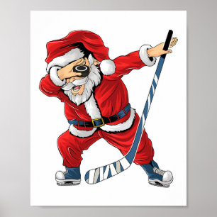 Póster Jugador de hockey sobre hielo haciendo dab con San