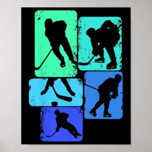 Póster Jugador de hockey sobre hielo Jóvenes