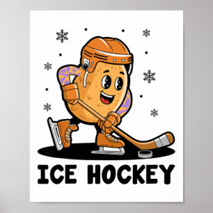 Póster Jugador de hockey sobre hielo patata Deportes Atle