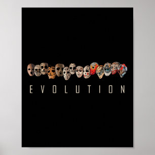 Póster Jugador de Hockey sobre Hielo Patrimonio Evolución