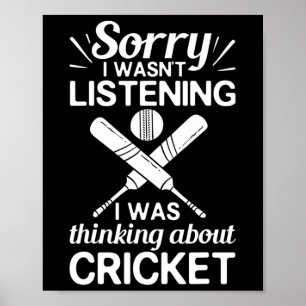 Póster Jugador de juego de cricket Ll T entrenador de cri