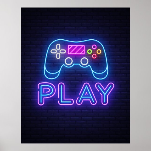 Póster Jugador de juegos  (Frente)