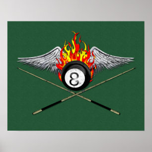 Póster Jugador de la piscina