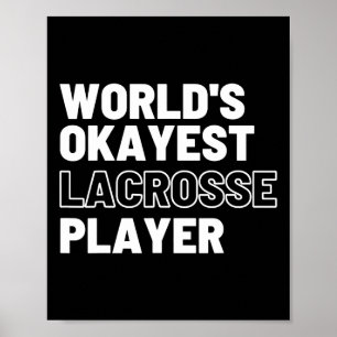 Póster Jugador de Lacrosse Más o Menos del Mundo Deportes