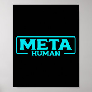 Póster Jugador de Meta Humano Metaverso Vr Realidad Virtu