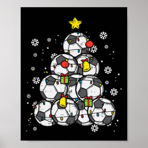 Póster Jugador de navidad de fútbol Chicas hombres de Nav