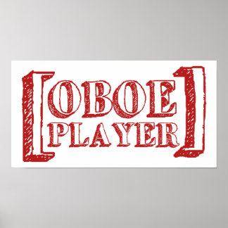 Póster Jugador de Oboe