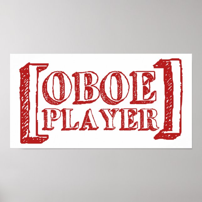 Póster Jugador de Oboe (Frente)