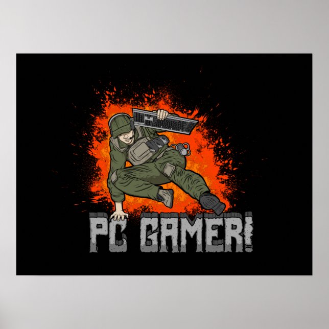 Póster ¡Jugador de PC! (Frente)