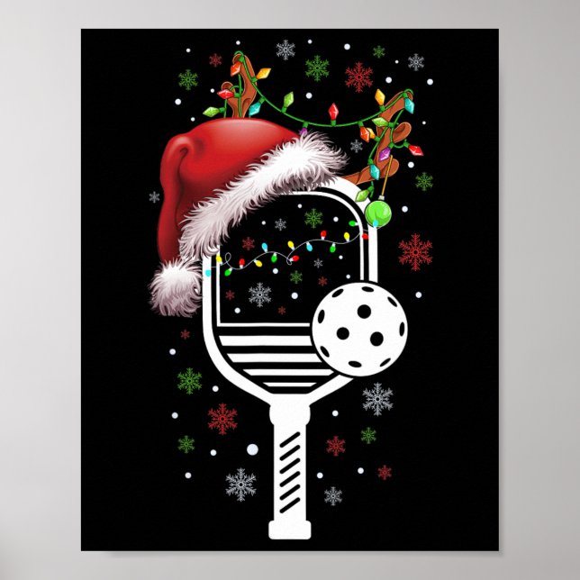 Póster Jugador de pelotas Navidades navidad de renos (Frente)