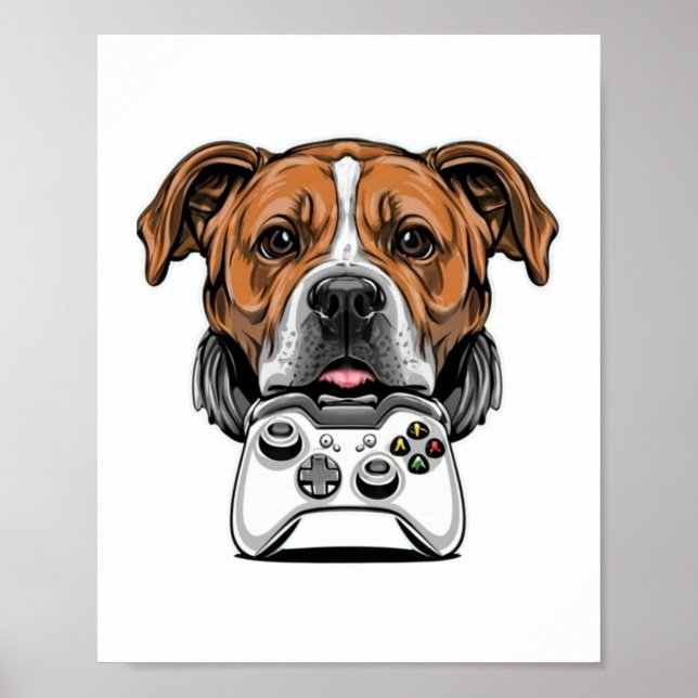Póster Jugador de perros - Videojuego (Frente)