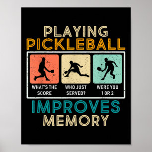 Póster Jugador de Pickleball Cita Funny Pickleball Lover 