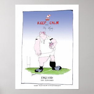 Póster jugador de rugby de england, tony fernandes