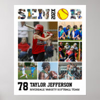 Jugador de Softbol Collage de fotos de Deportes No