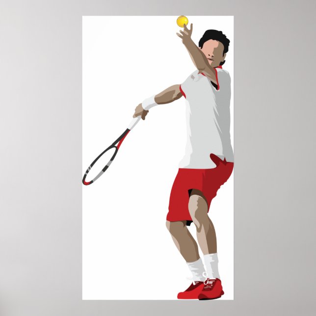 Póster Jugador de tenis (Frente)