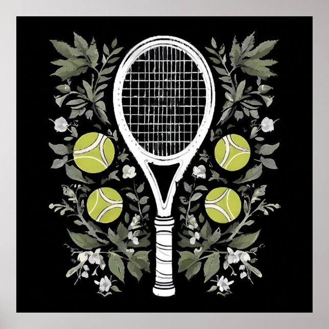 Póster Jugador de tenis (Frente)
