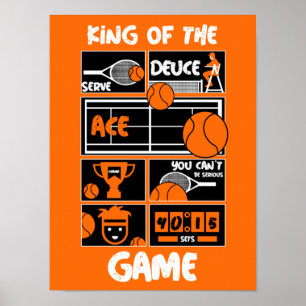 Póster Jugador de tenis infantil