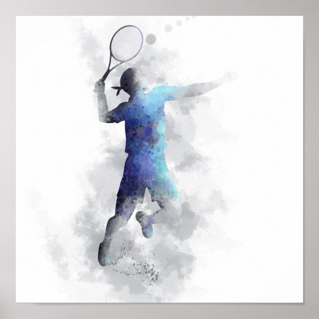 Póster JUGADOR DE TENIS - Poster (Frente)