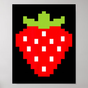 Póster Jugador de videojuegos Strawberry 1