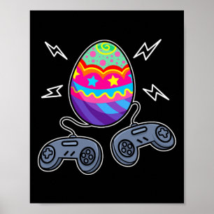 Póster Jugador Easter Eging Gaming Video Game Lover Gifts