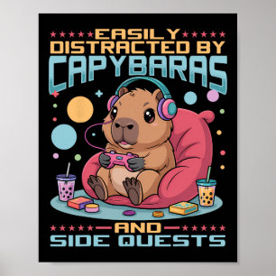 Póster Jugador Gaming Capyra Videojuego 1