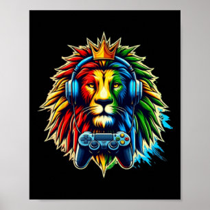 Póster Jugador gracioso de los Juegos Africanos de León d