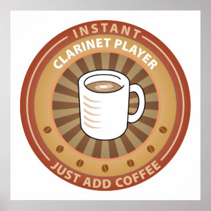 Póster Jugador inmediato del Clarinet