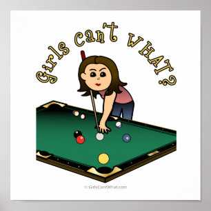Póster Jugador ligero de Billiards