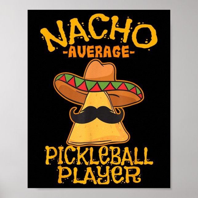 Póster Jugador Nacho Promedio De Pickleball Cine Deportiv (Frente)