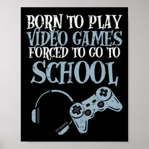Póster Jugador Nato Juega Videojuego Diversión Juegos Hom