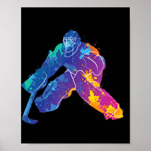 Póster Jugador Netmind de hockey sobre hielo