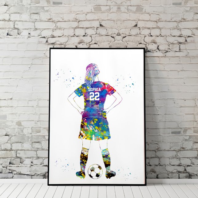 Póster Jugadora de fútbol (Subido por el creador)