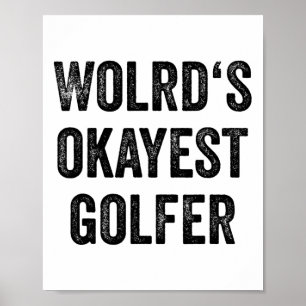 Póster Jugadora de golf Mujeres Fanático de deportes de g